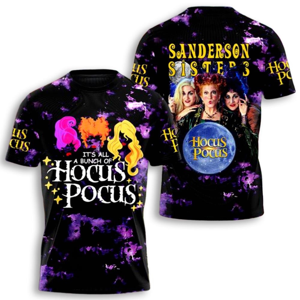 Hocus Pocus We Are Back Witches Aop Shirt