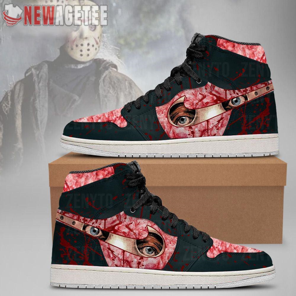 Jason Voorhees Eyes Air Jordan 1 Sneaker