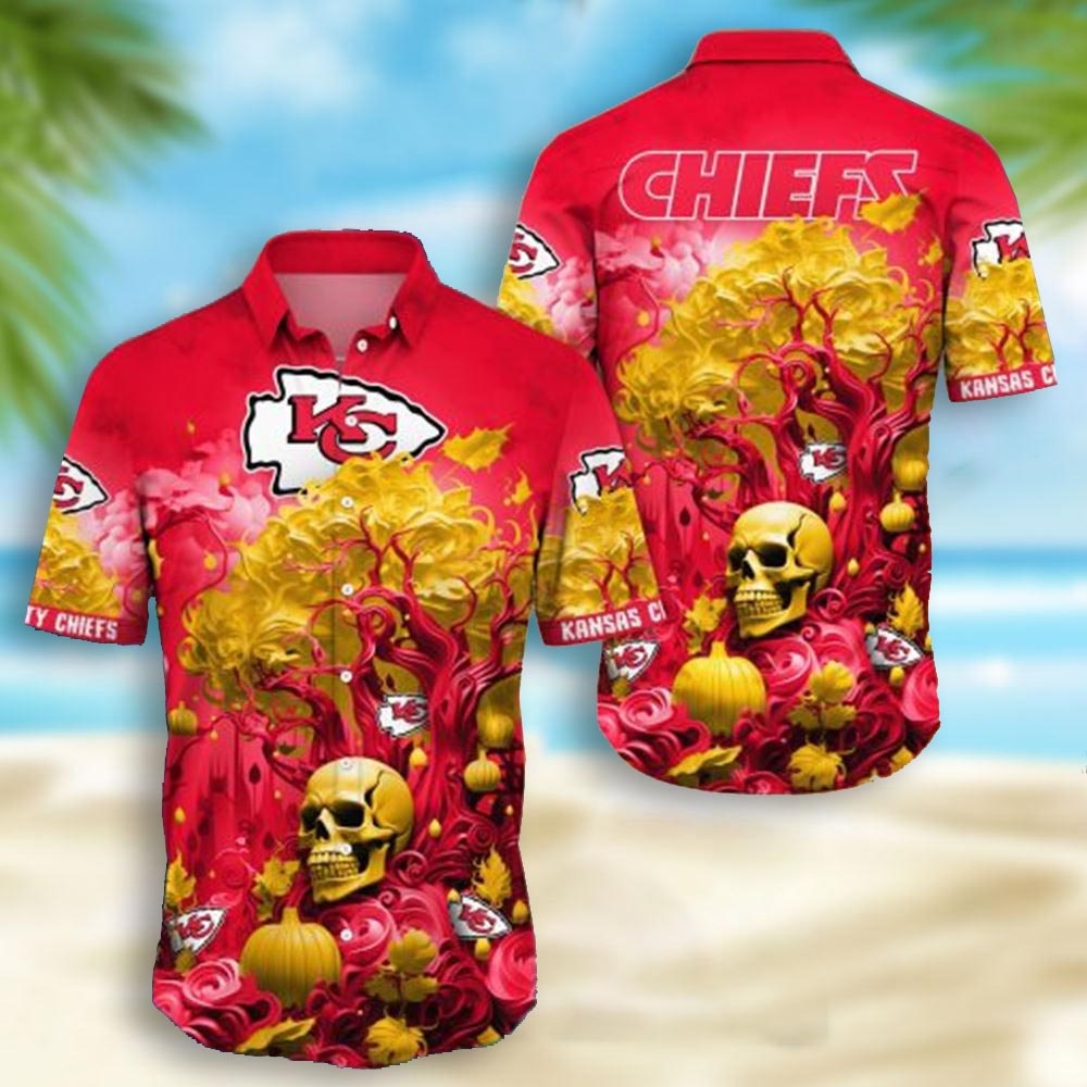 Jacksonville Jaguars Skull Pumpkin Halloween Hawaiian Shirt