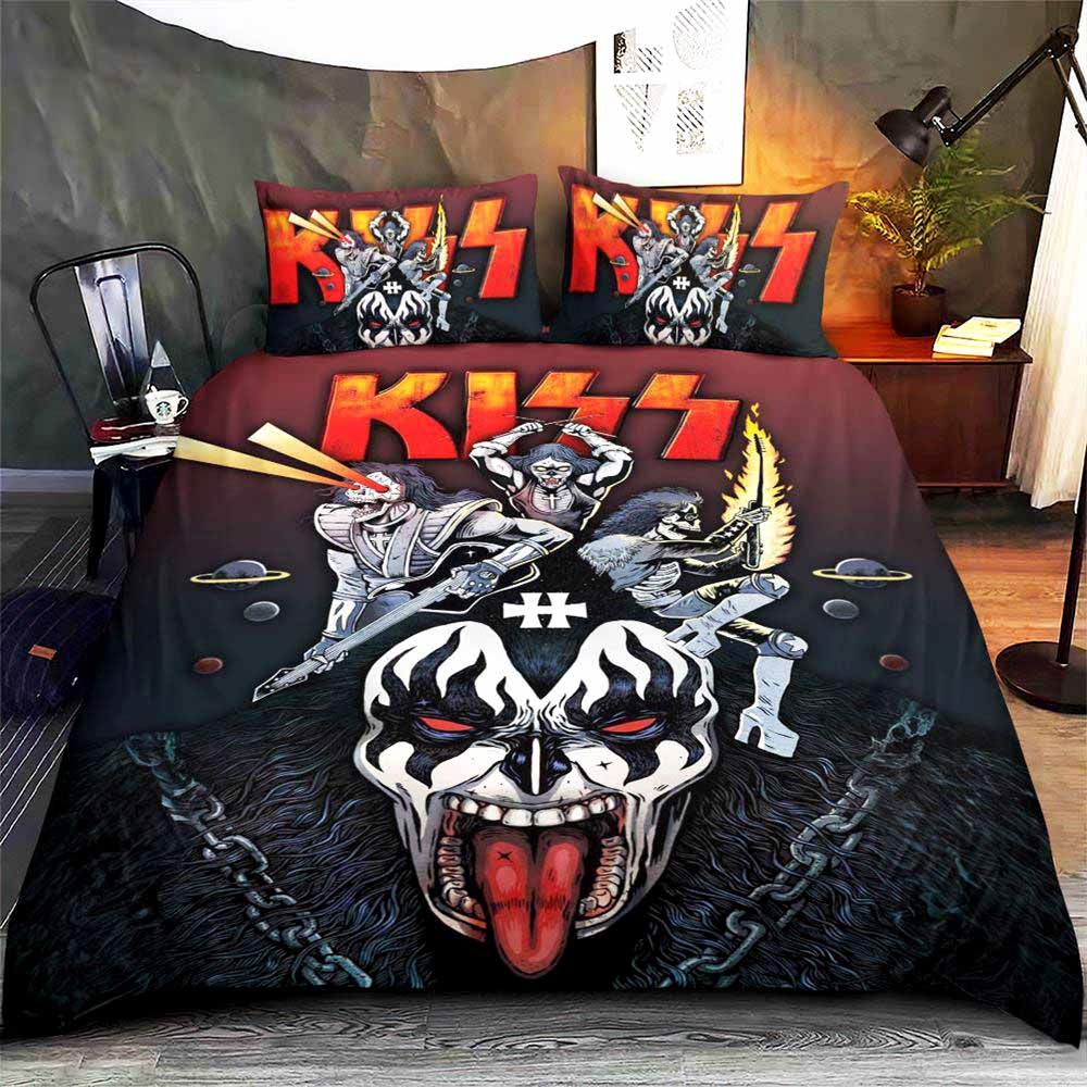 Kiss Band 3d Printed Bedding Set Duvet Covers Pillowcases Comforter Bedding Set