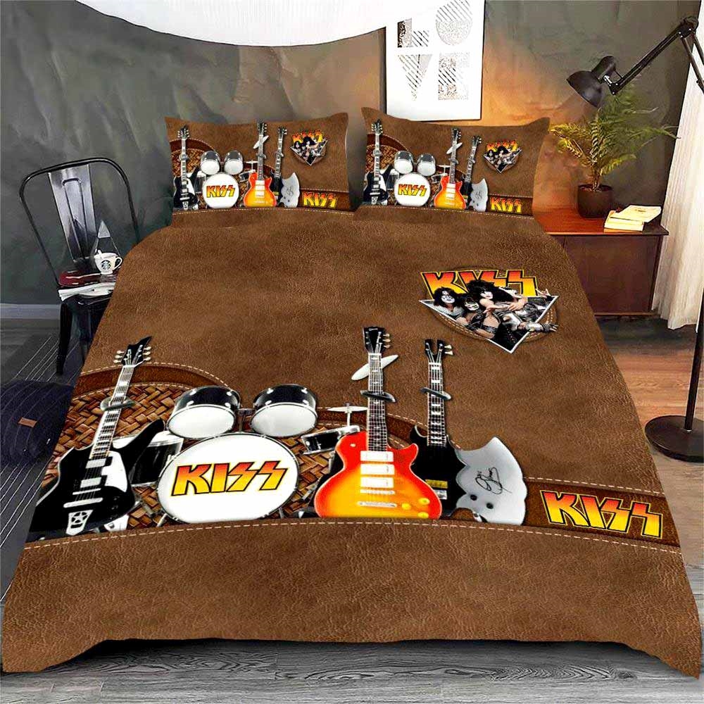 Kiss Band Bedding Set Single Rock Band Double Queen King