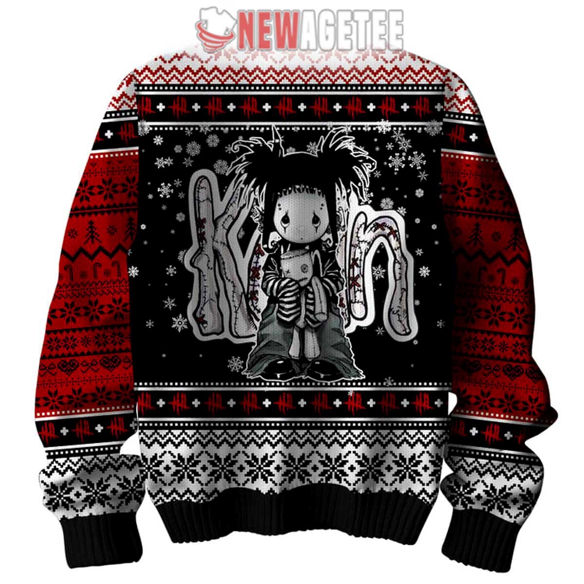 Korn True Rock Falling Away From Me Ugly Christmas Sweater