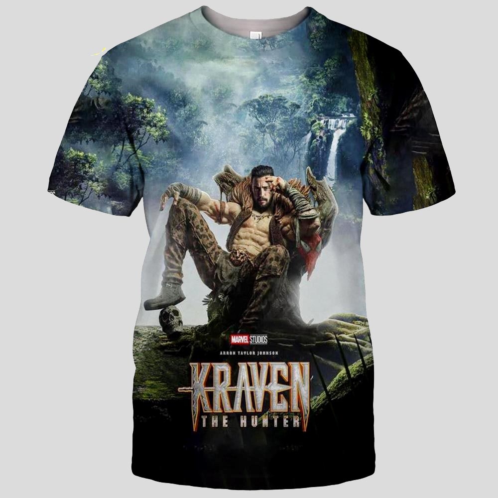 Kraven The Hunter Poster 2024 Art Aop T-shirt