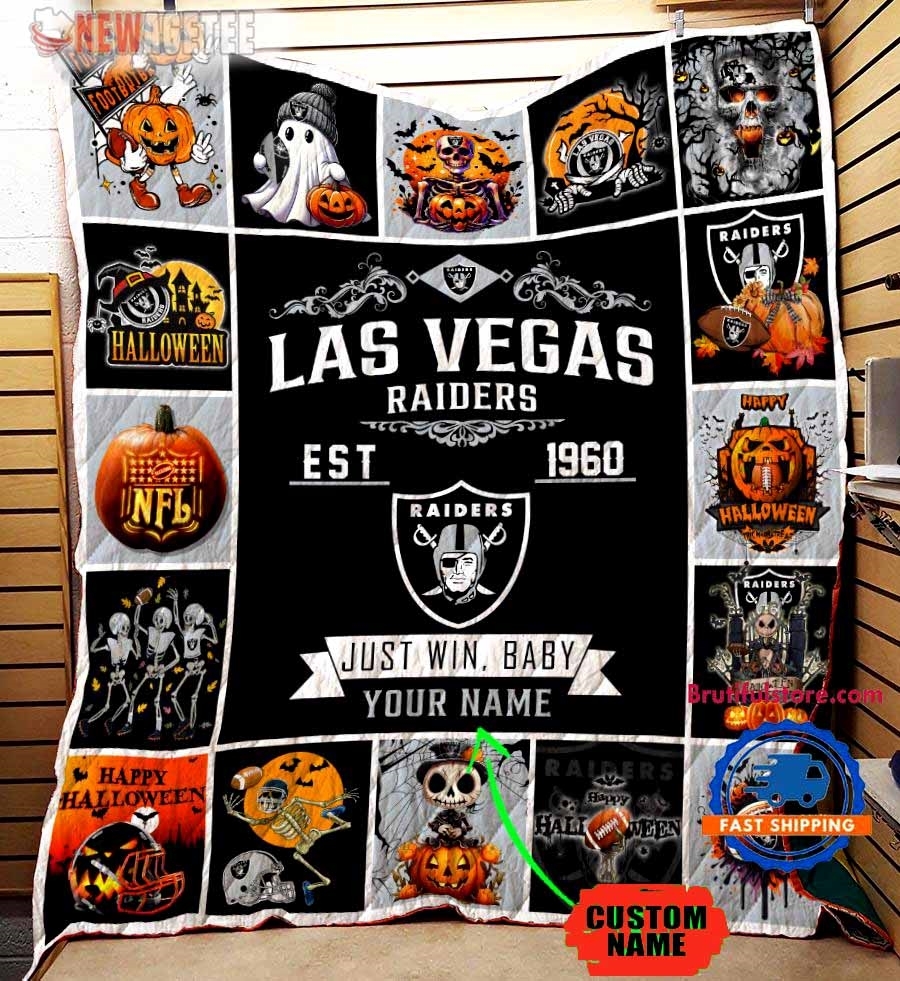 Los Angeles Chargers Football Skeleton Pumpkin Skull Halloween Quilt Fleece Blanket