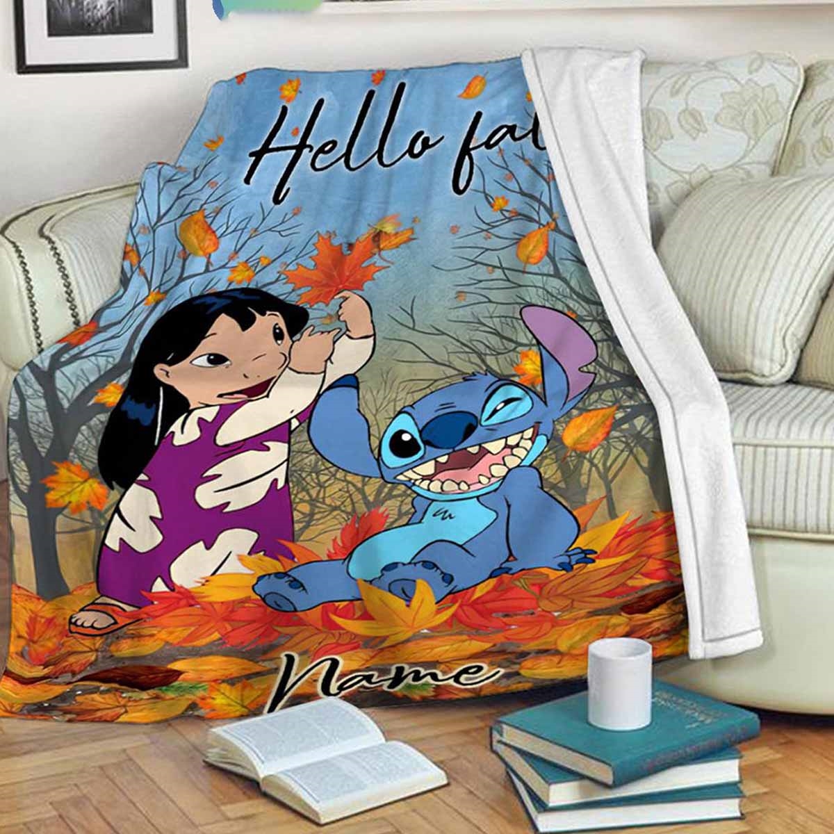 Nightmare Before Christmas The Day I Met You True Love Quilt Fleece Blanket