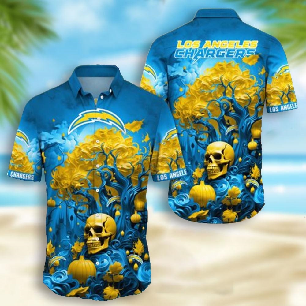 Las Vegas Raiders Skull Pumpkin Halloween Hawaiian Shirt