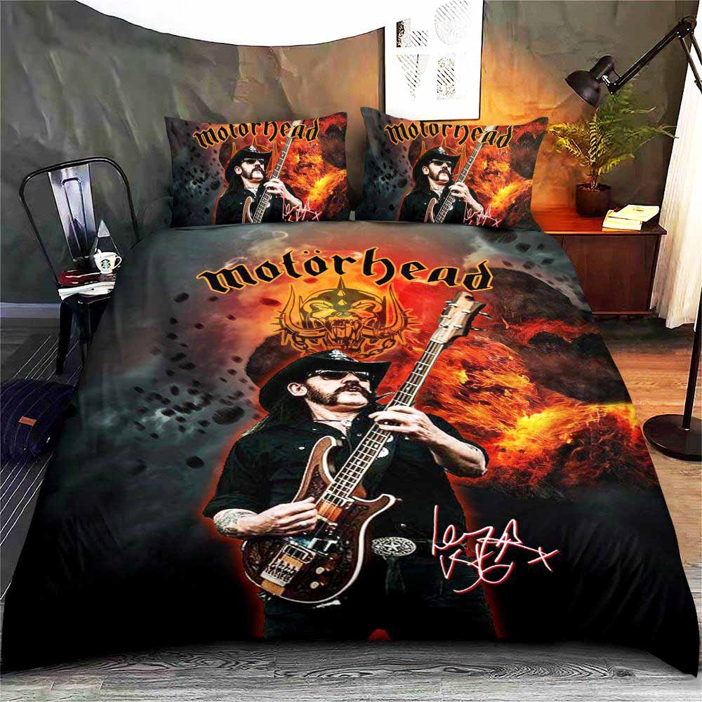 Metal Art Kiss Band Bedding Set