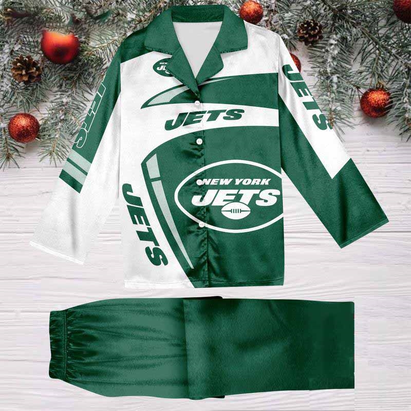 Philadelphia Eagles Special Football Team Nfl Holiday Winter Satin Pajamas Set