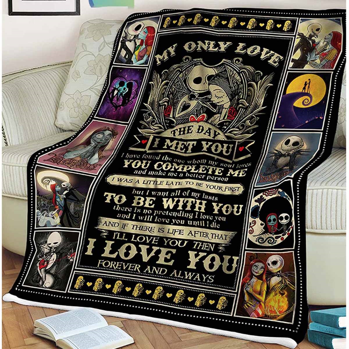 Queen 55th Anniversary 1970-2025 Thank You Quilt Fleece Blanket