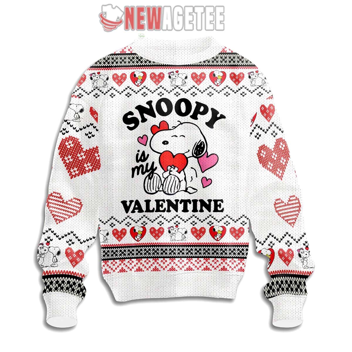 Snoopy My Valentine Ugly Christmas Sweater