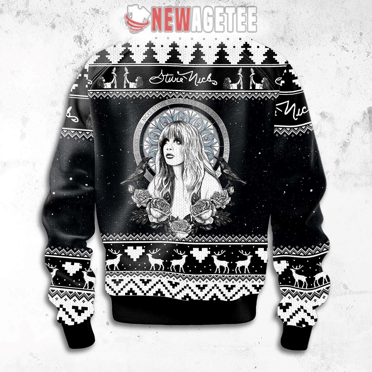 Stevie Nicks Bella Donna Ugly Christmas Sweater