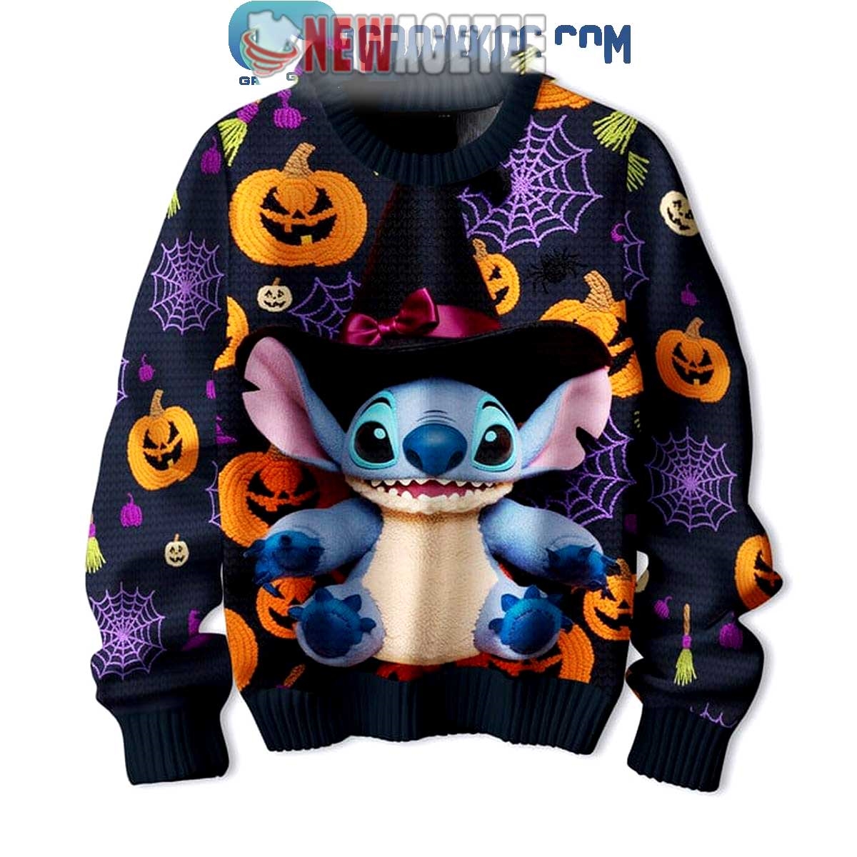 Stitch Happy Halloween Ready To Be Spooky Ugly Sweater