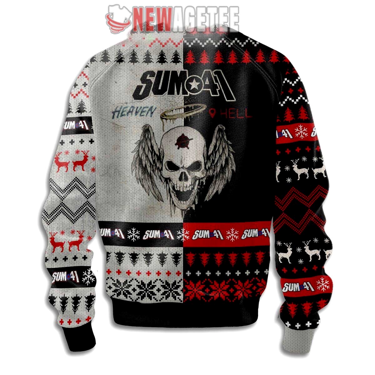 Sum 41 Heaven Hell Ugly Christmas Sweater