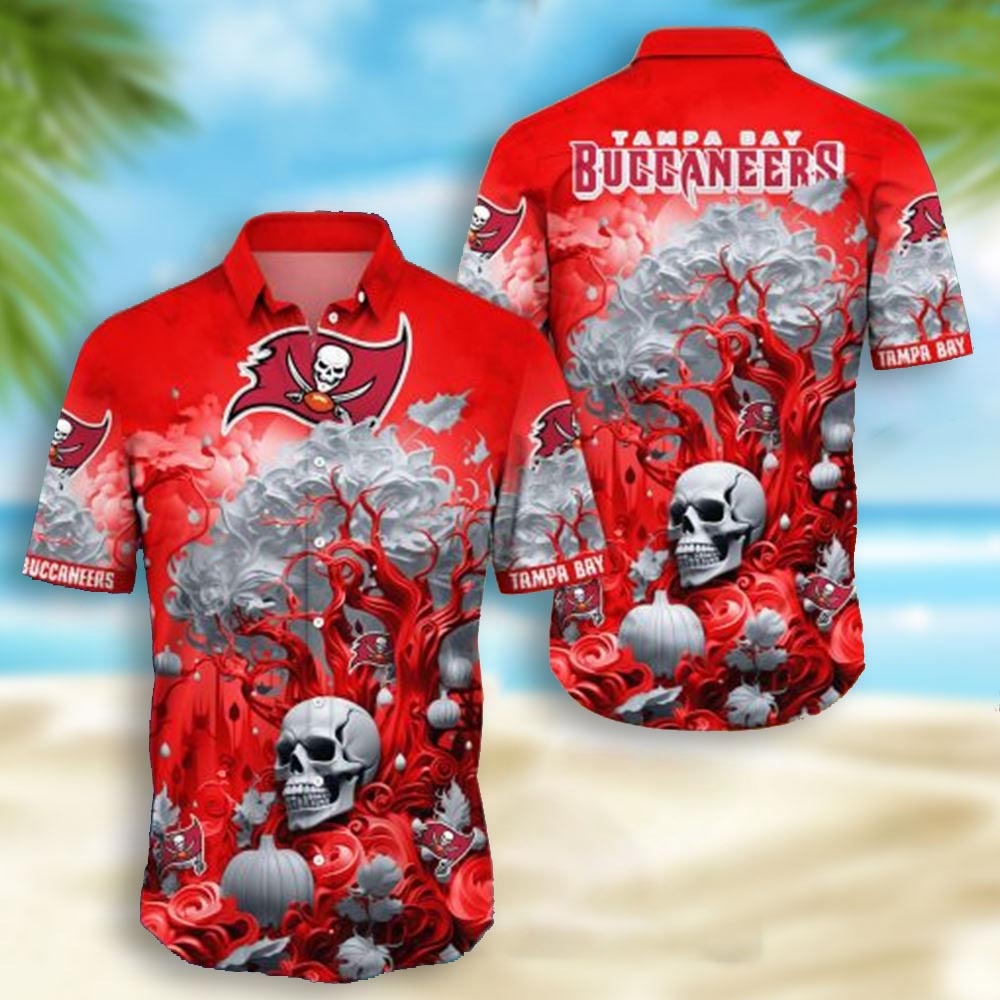 Tennessee Titans Skull Pumpkin Halloween Hawaiian Shirt