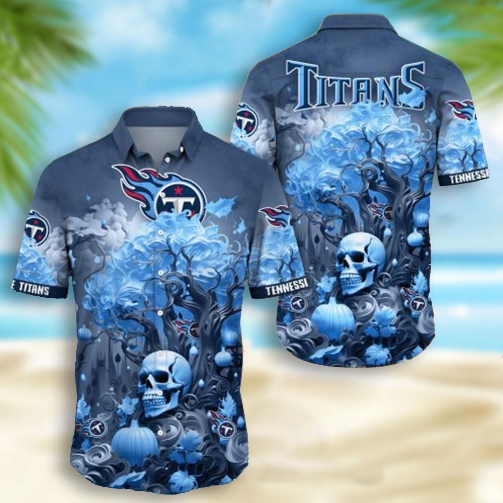 Tampa Bay Buccaneers Skull Pumpkin Halloween Hawaiian Shirt