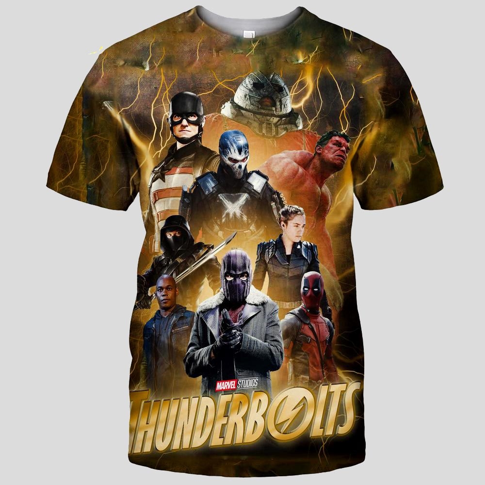 Thunderbolts Movie Poster 2025 Fan Art Aop T-shirt