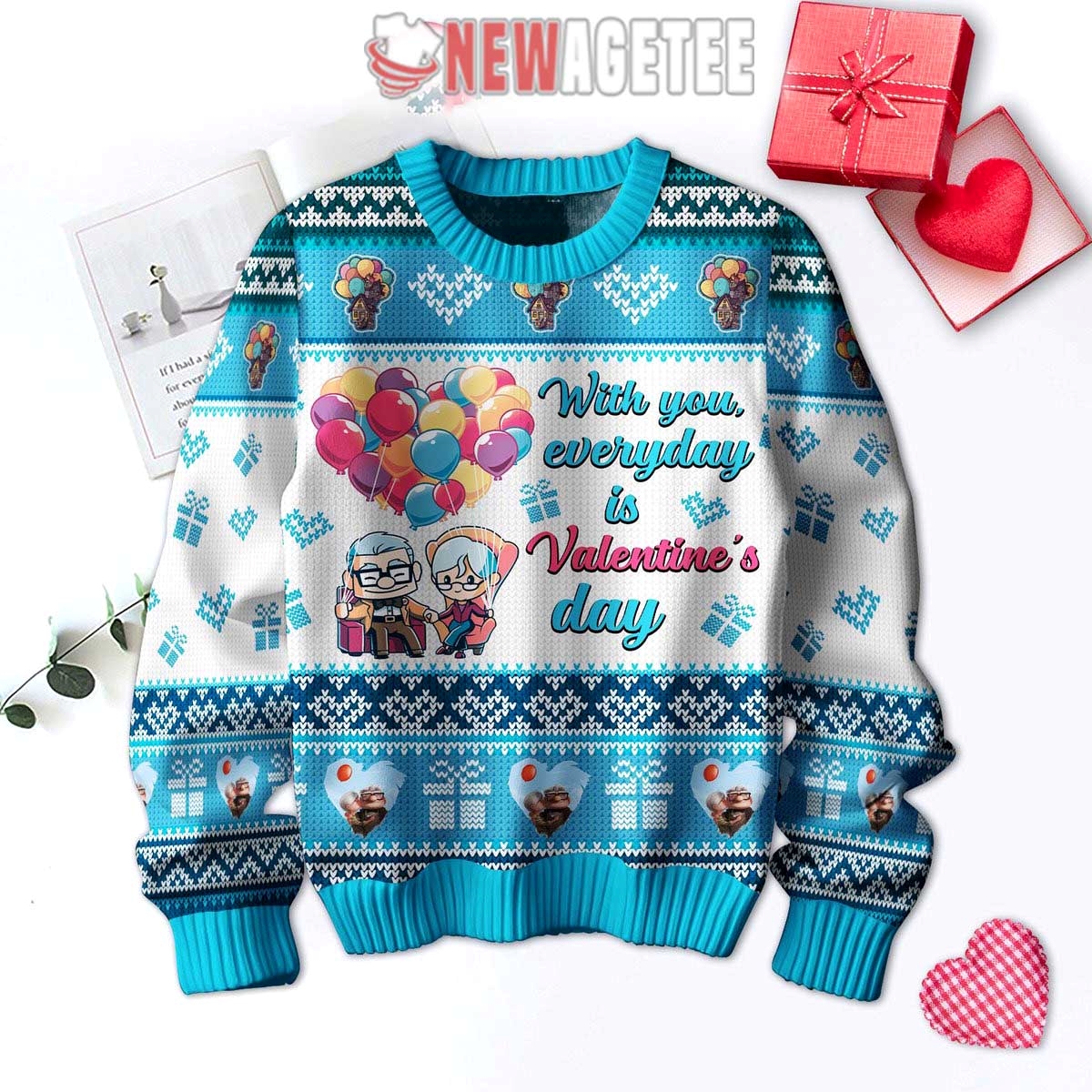 Up Movies Valentines Day Ugly Christmas Sweater