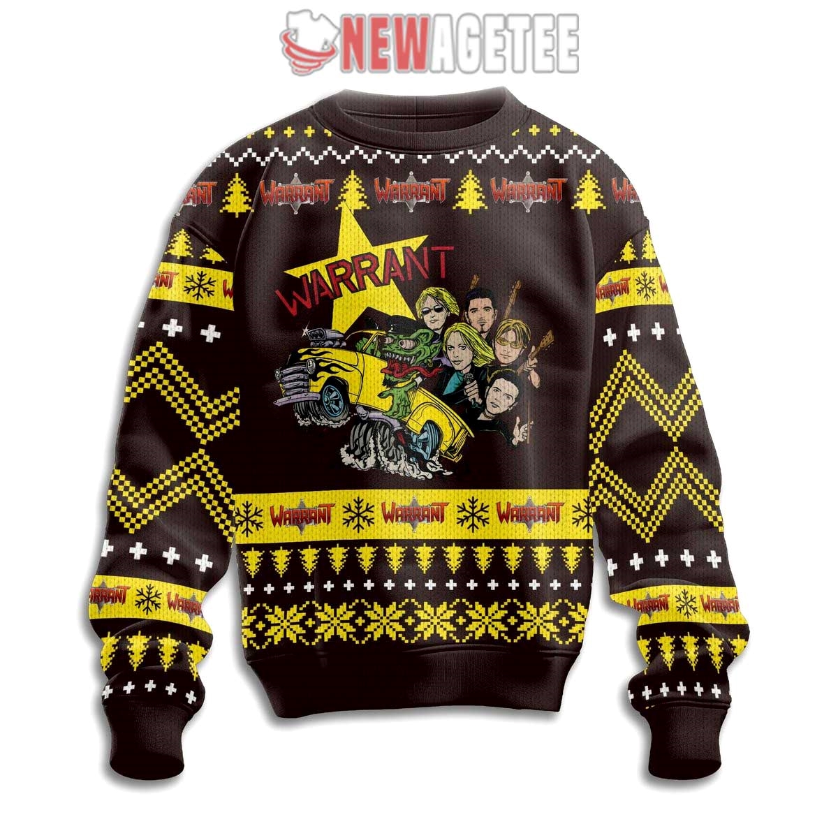 Warrant American Band Fan Ugly Christmas Sweater