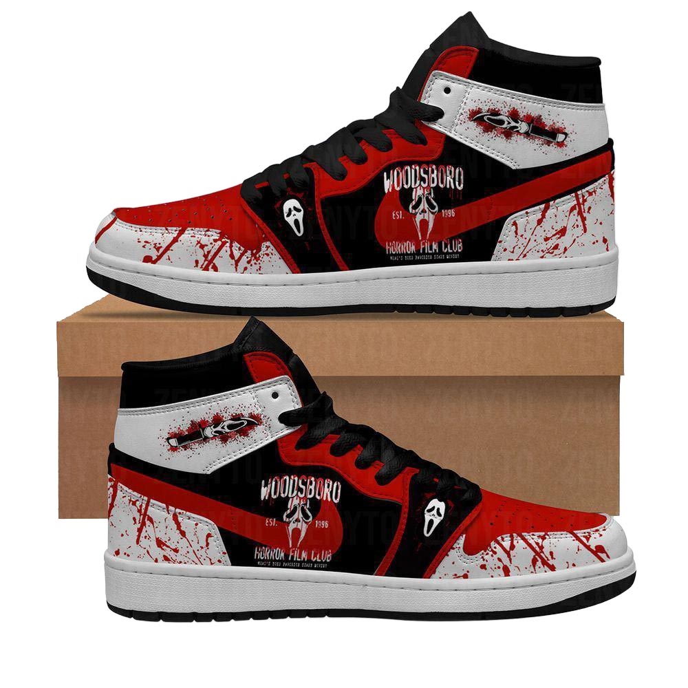 Woodsboro Horror Film Club Air Jordan 1 Sneaker