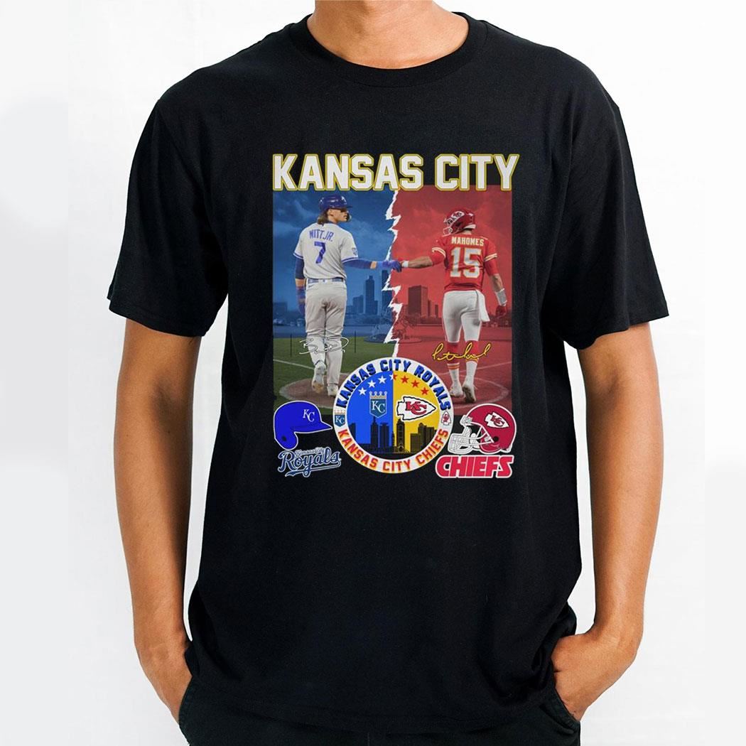 Kansas City Chiefs Kansas City Royals Perez Mahomes Witt Jr Kelce Shirt