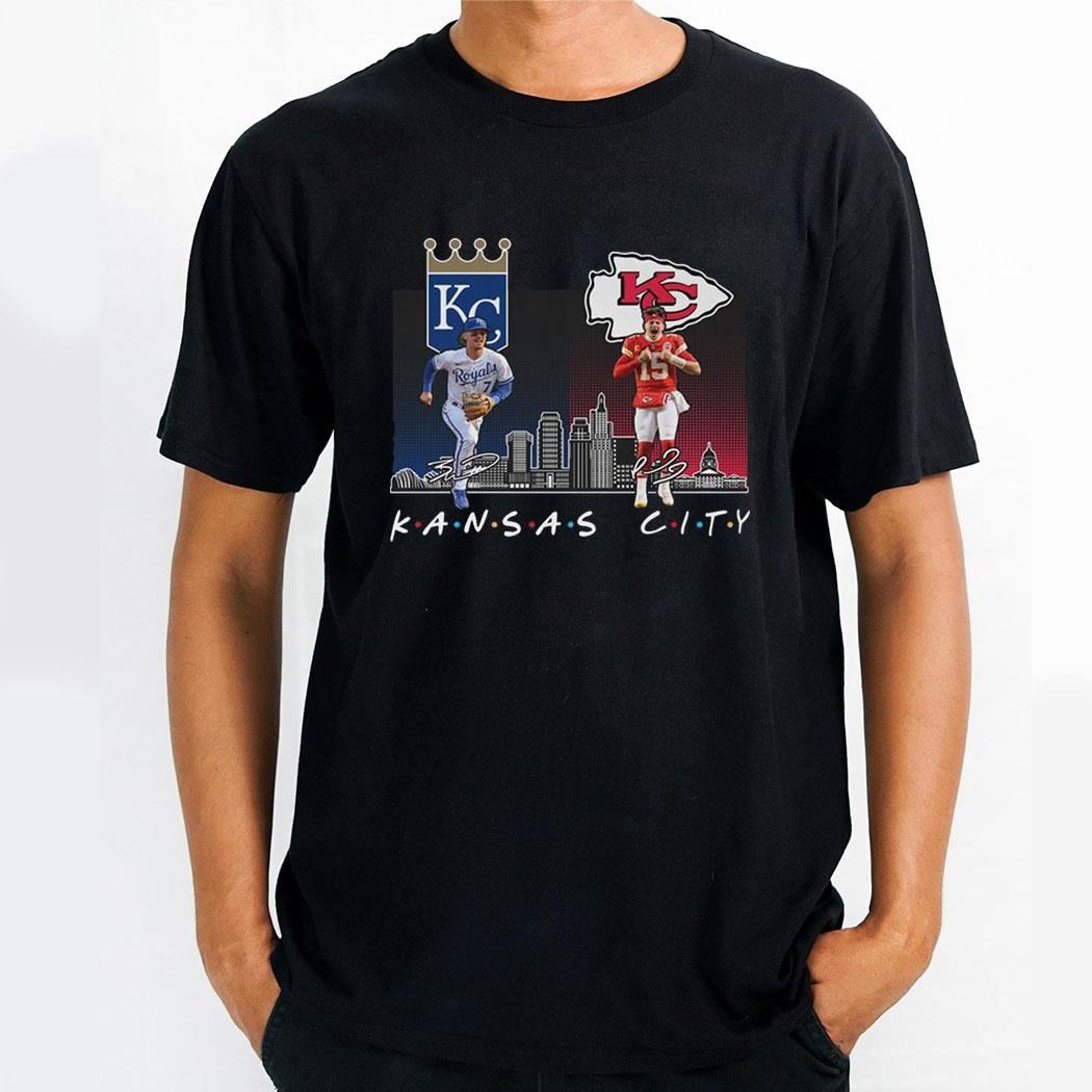 Kansas City Chiefs Mahomes And Kansas City Royals Witt Jr 2024 Shirt