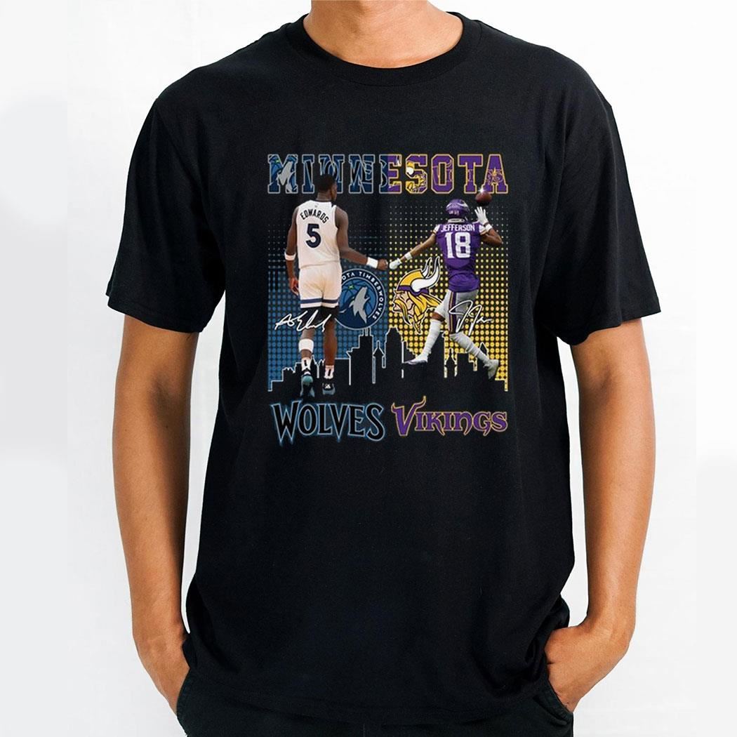 Minnesota Timberwolves Minnesota Vikings Proud Of The State Shirt