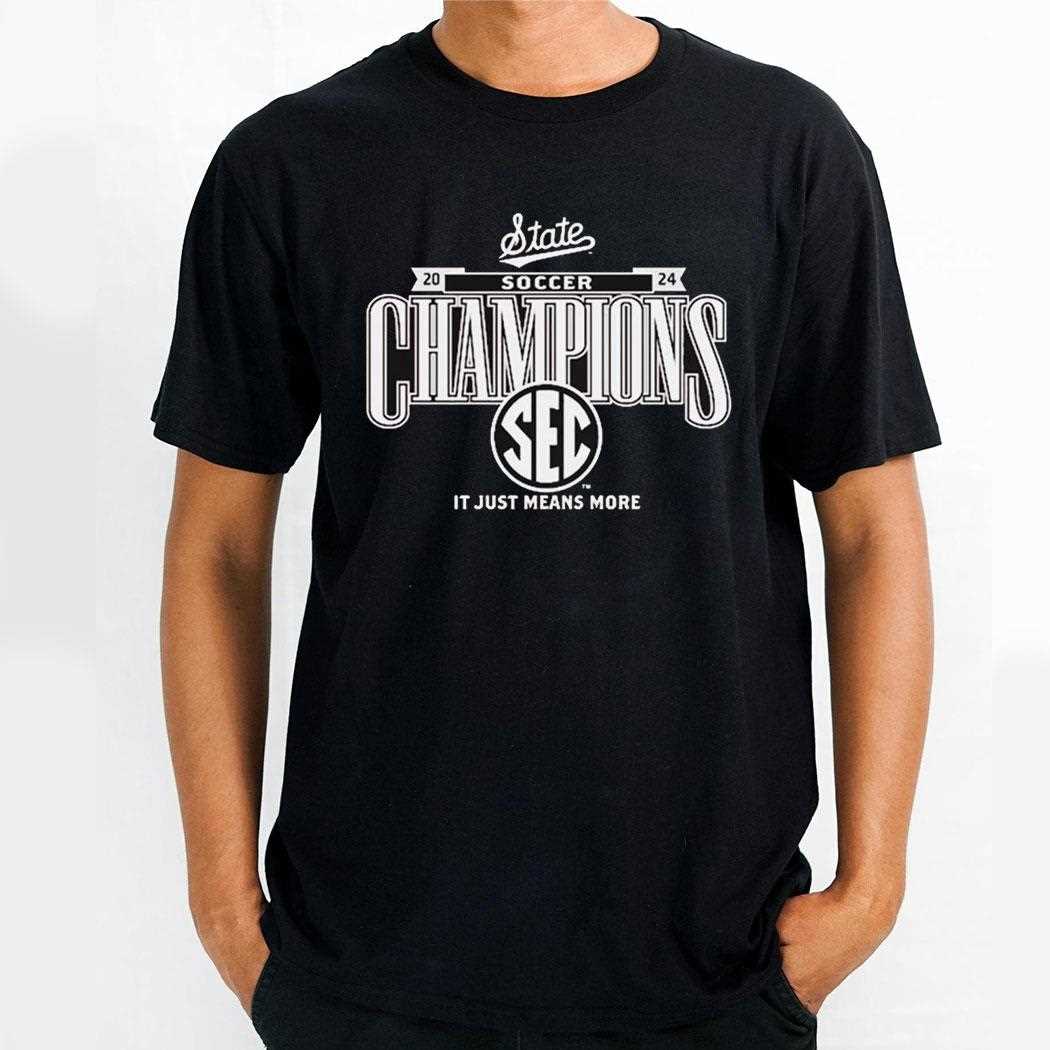 Mississippi State Bulldogs 2024 Sec Womens Soccer Regular Season Champions T-shirt