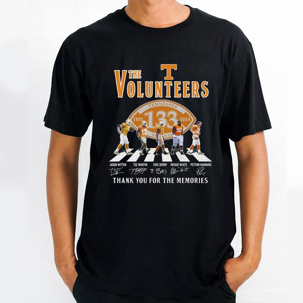 Tennessee Volunteers Celebrating 133 Years Of The Memories Shirt