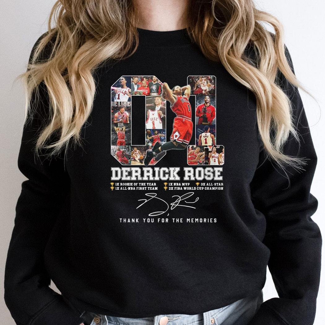 Chicago Bulls Derrick Rose Nba Most Valuable Player 2011 Thank You Shirt Hoodie