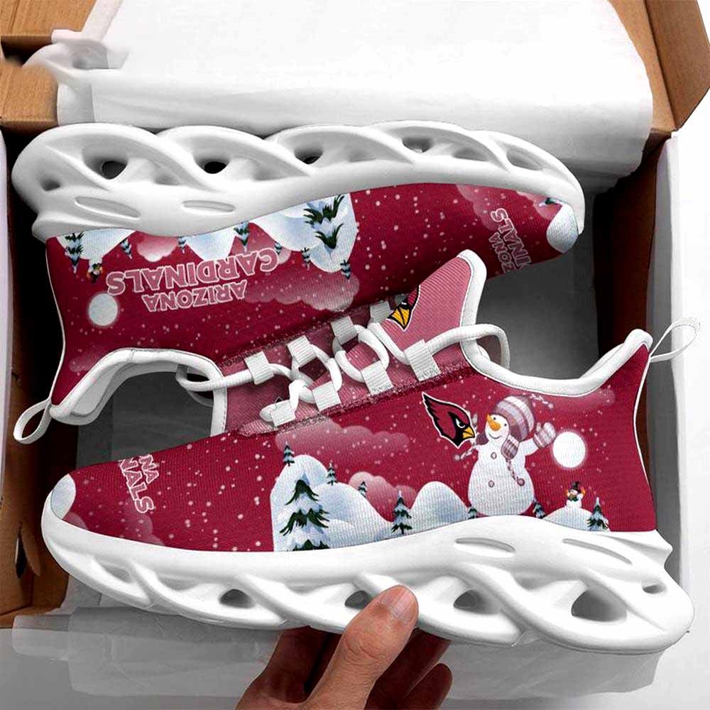 Arizona Cardinals Christmas Snowman Nfl Clunky Max Soul Shoes