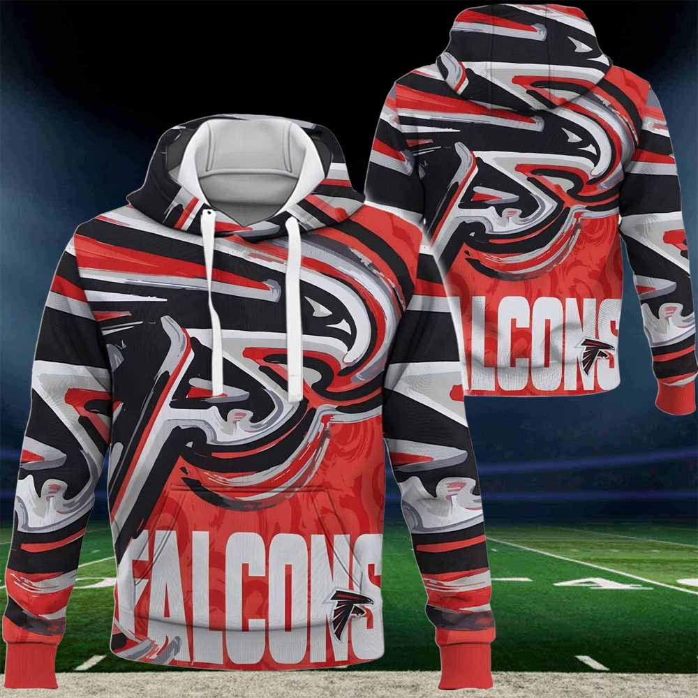 Atlanta Falcons Nfl 2024 Art Logo 3d Hoodie