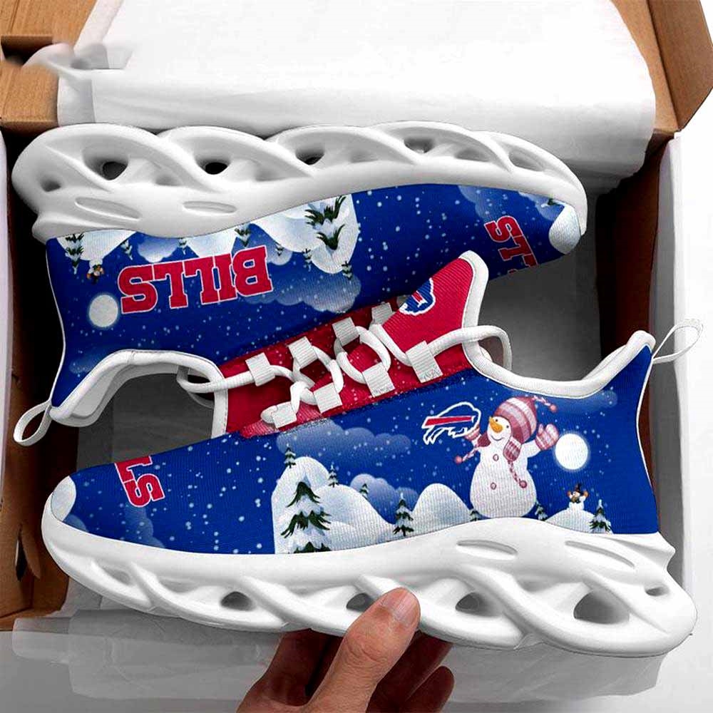 Buffalo Bills Christmas Snowman Nfl Clunky Max Soul Shoes