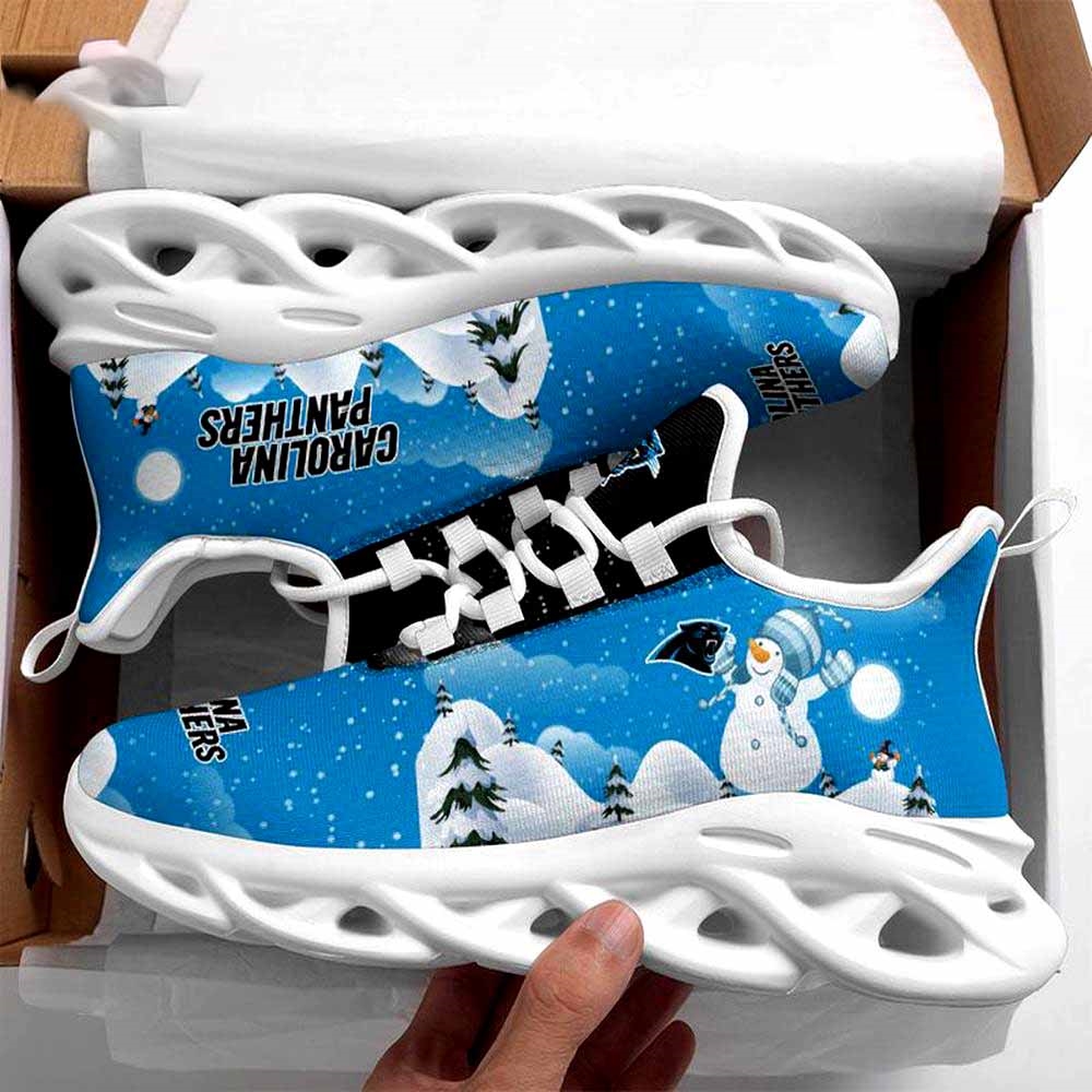 Carolina Panthers Christmas Snowman Nfl Clunky Max Soul Shoes