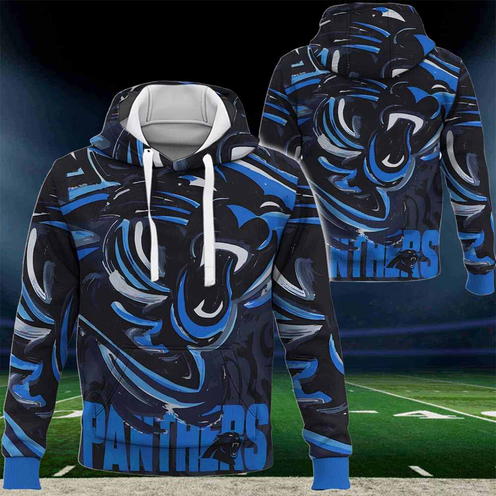 Carolina Panthers Nfl 2024 Art Logo 3d Hoodie