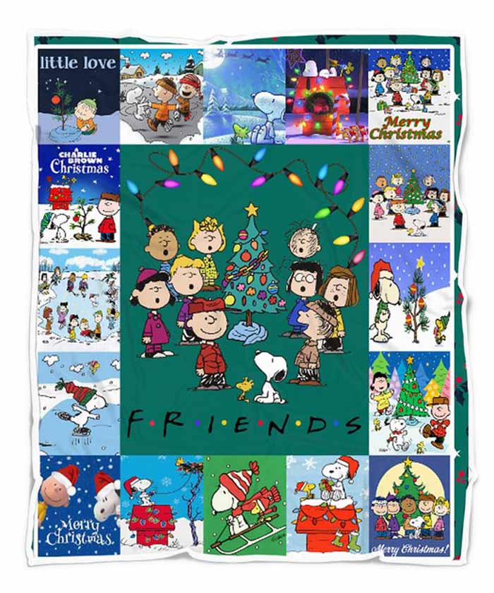 Charlie Brown Tree Farm Quilt Fleece Blanket