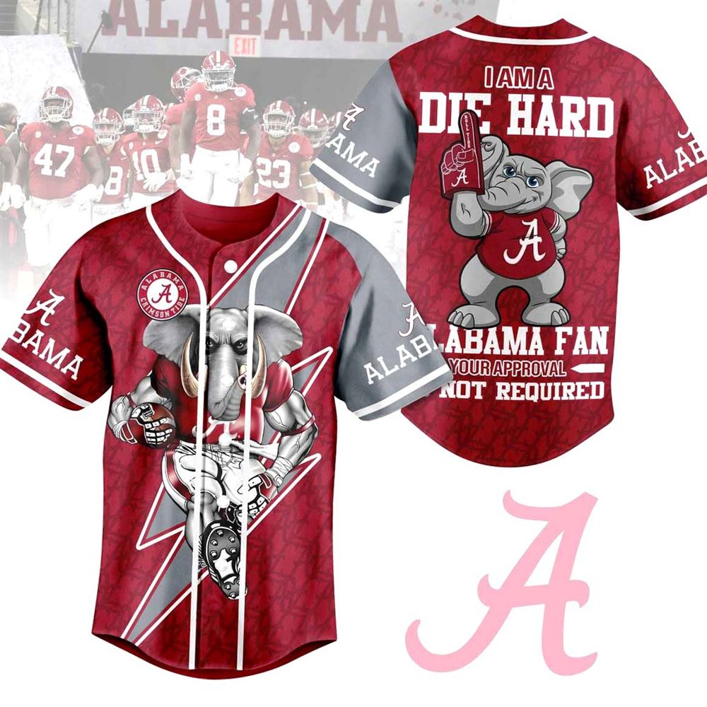 I Am A Die Hard Georgia Bulldogs Fan Custom Baseball Jersey