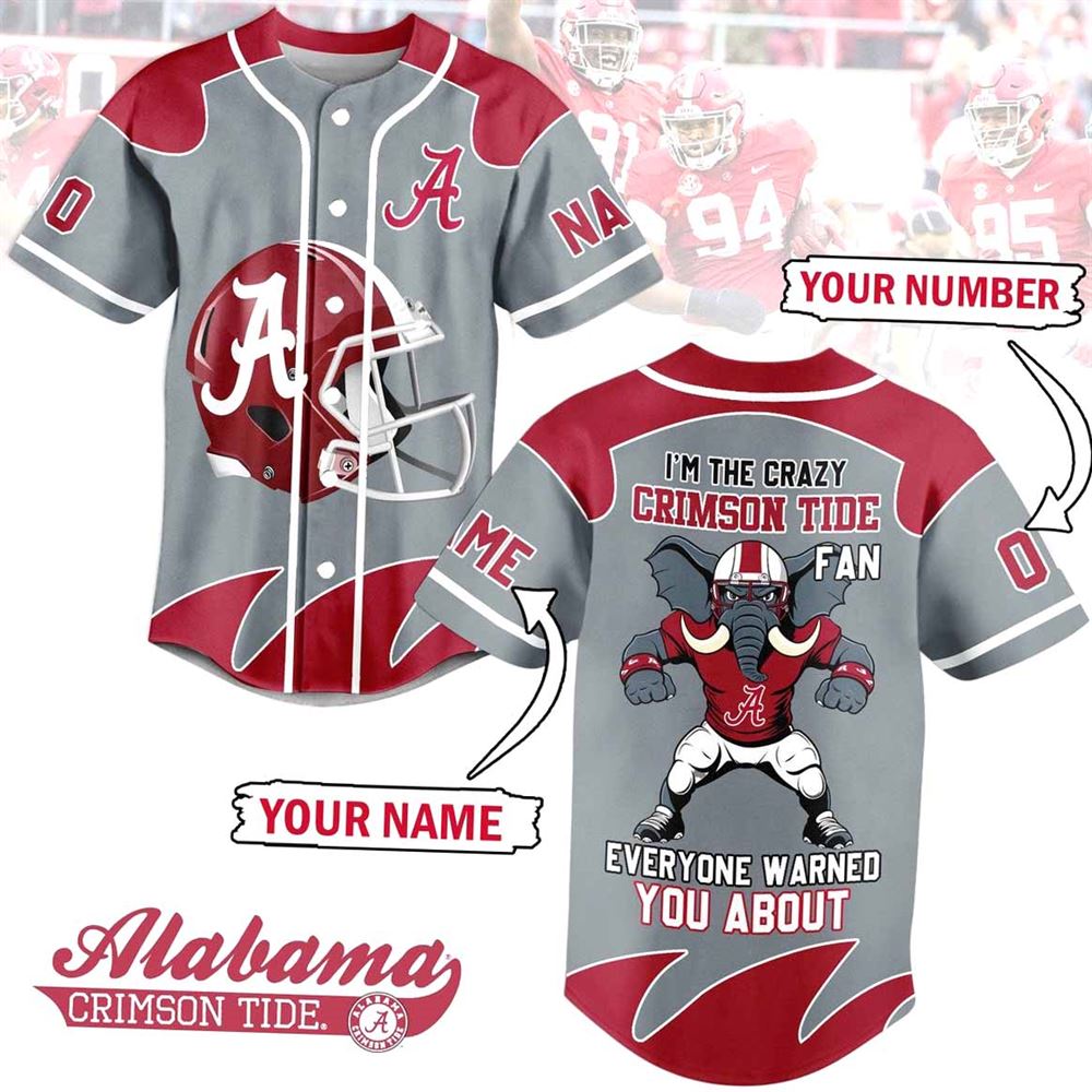 I Am A Die Hard Arkansas Razorbacks Fan Custom Baseball Jersey