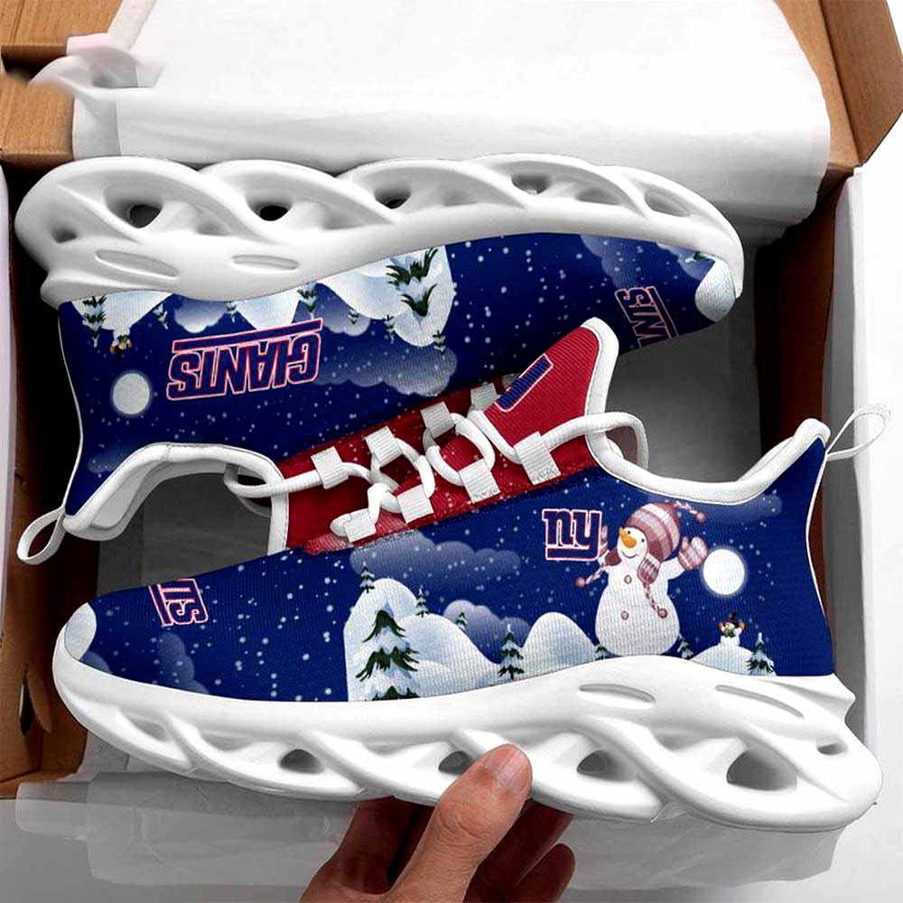 New York Giants Christmas Snowman Nfl Clunky Max Soul Shoes