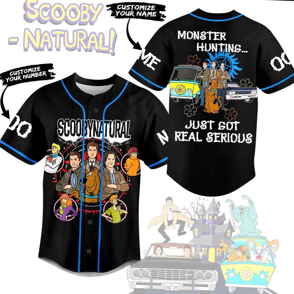 Scooby Doo I Doo Afraid Of Ghost Custom Baseball Jersey