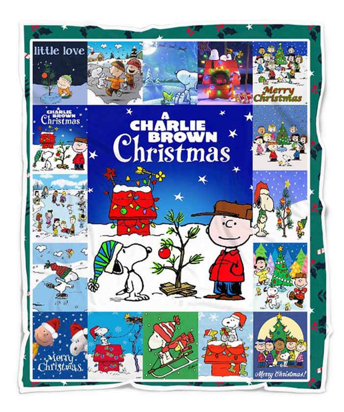 Snoopy A Charlie Brown Christmas Quilt Fleece Blanket