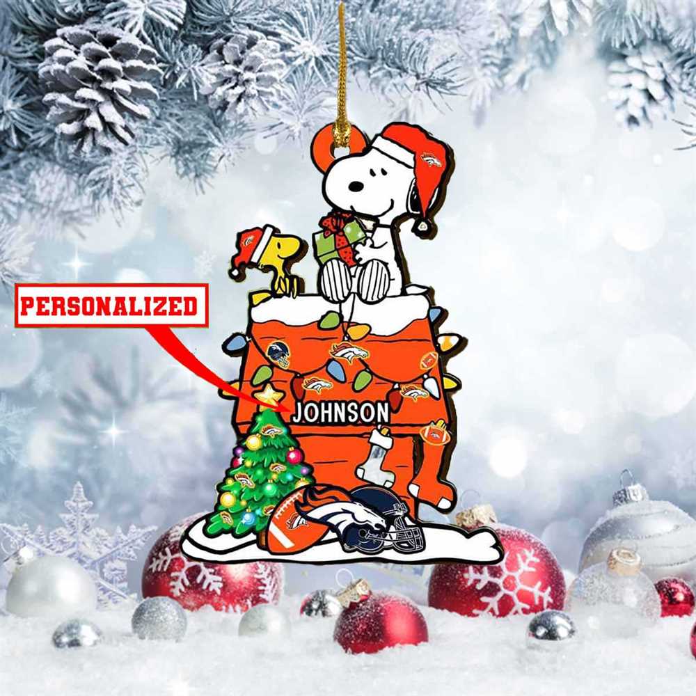 Snoopy Dallas Cowboys Nfl Personalized Christmas Ornament