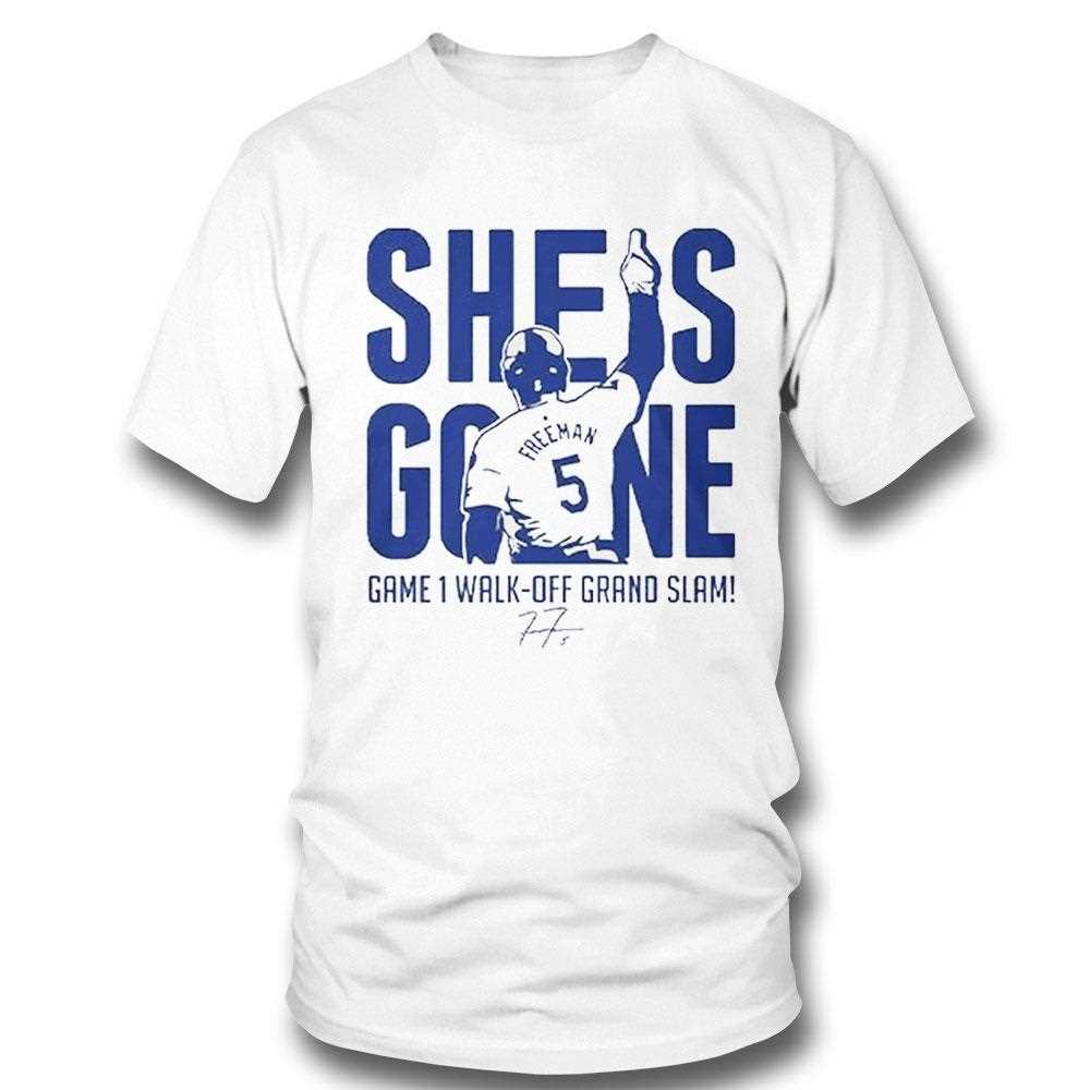 Freddie Freeman She Is Gone Dodgers Shirt Hoodie