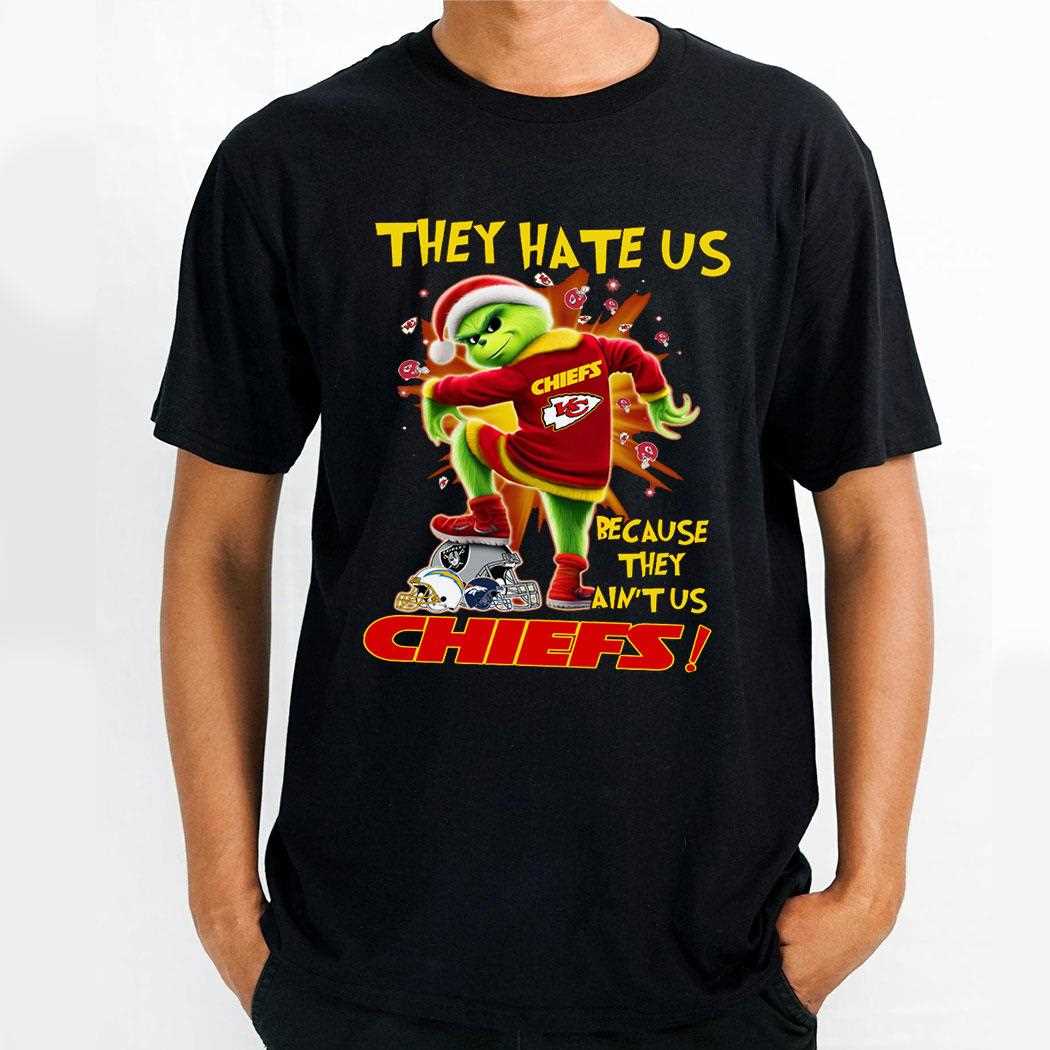 Lightning Grinch They Hate Us Because They Ain’t Us Sweatshirt