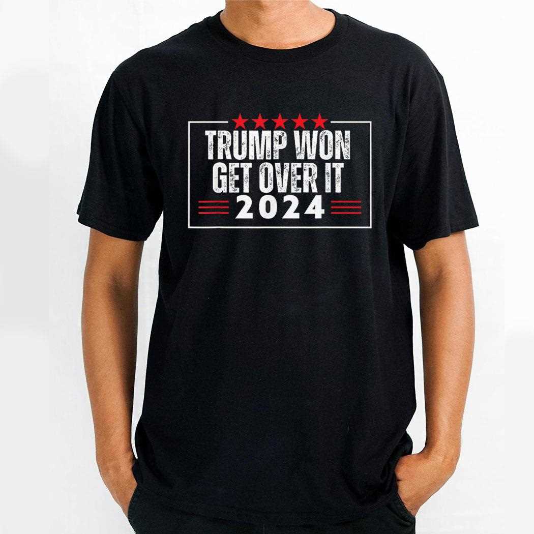 Vintage Trump Won Get Over It 2024 Shirt Hoodie