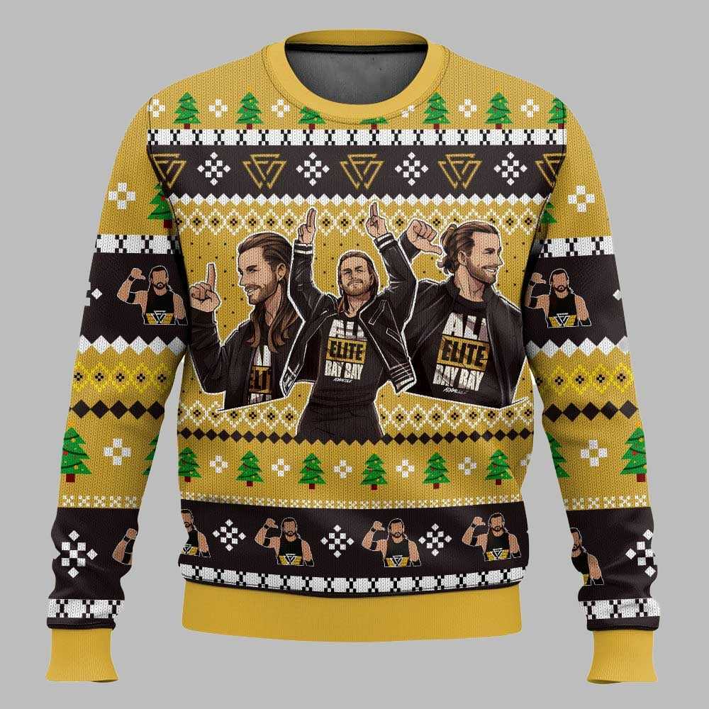 Adam Cole Bay Bay Adam Cole Christmas Ugly Sweater