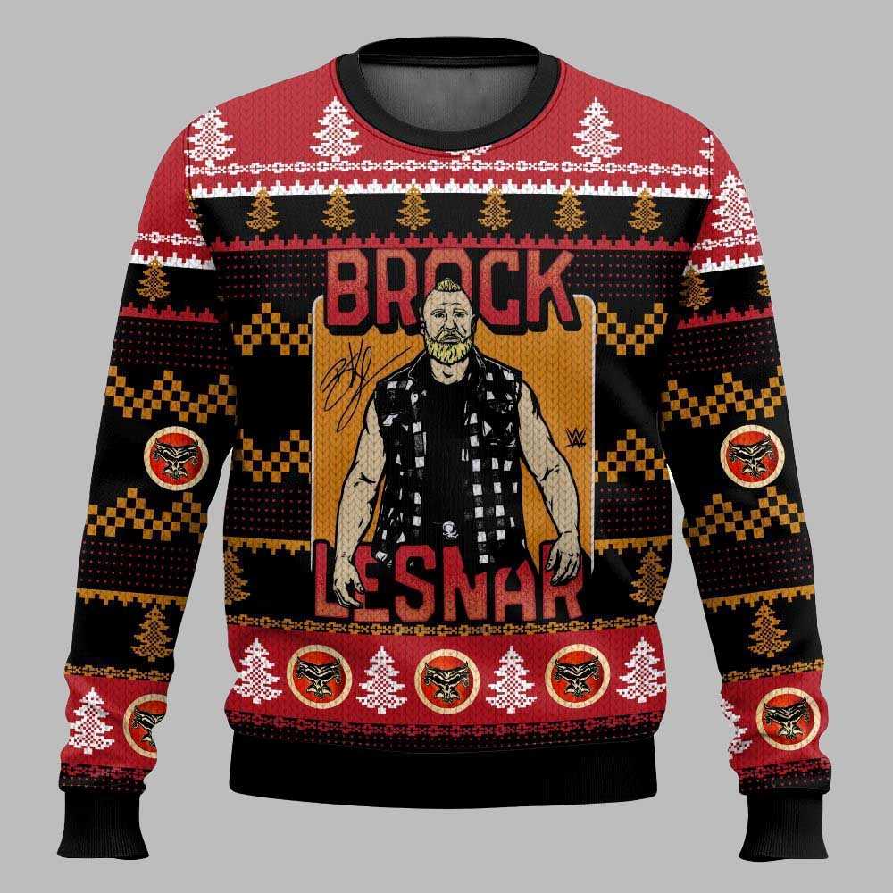 Brock Lesnar Christmas Ugly Sweater