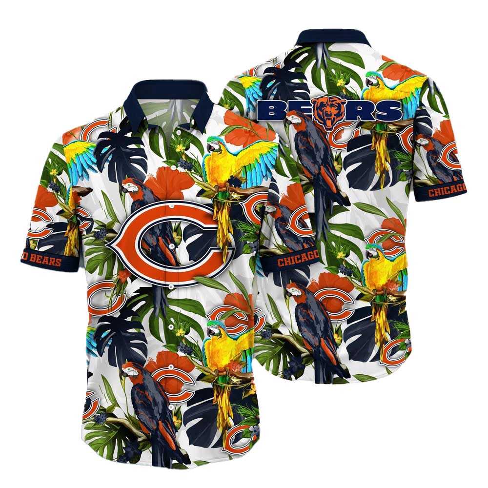 Buffalo Bills Parrots Tropical Flower Hawaiian Shirt