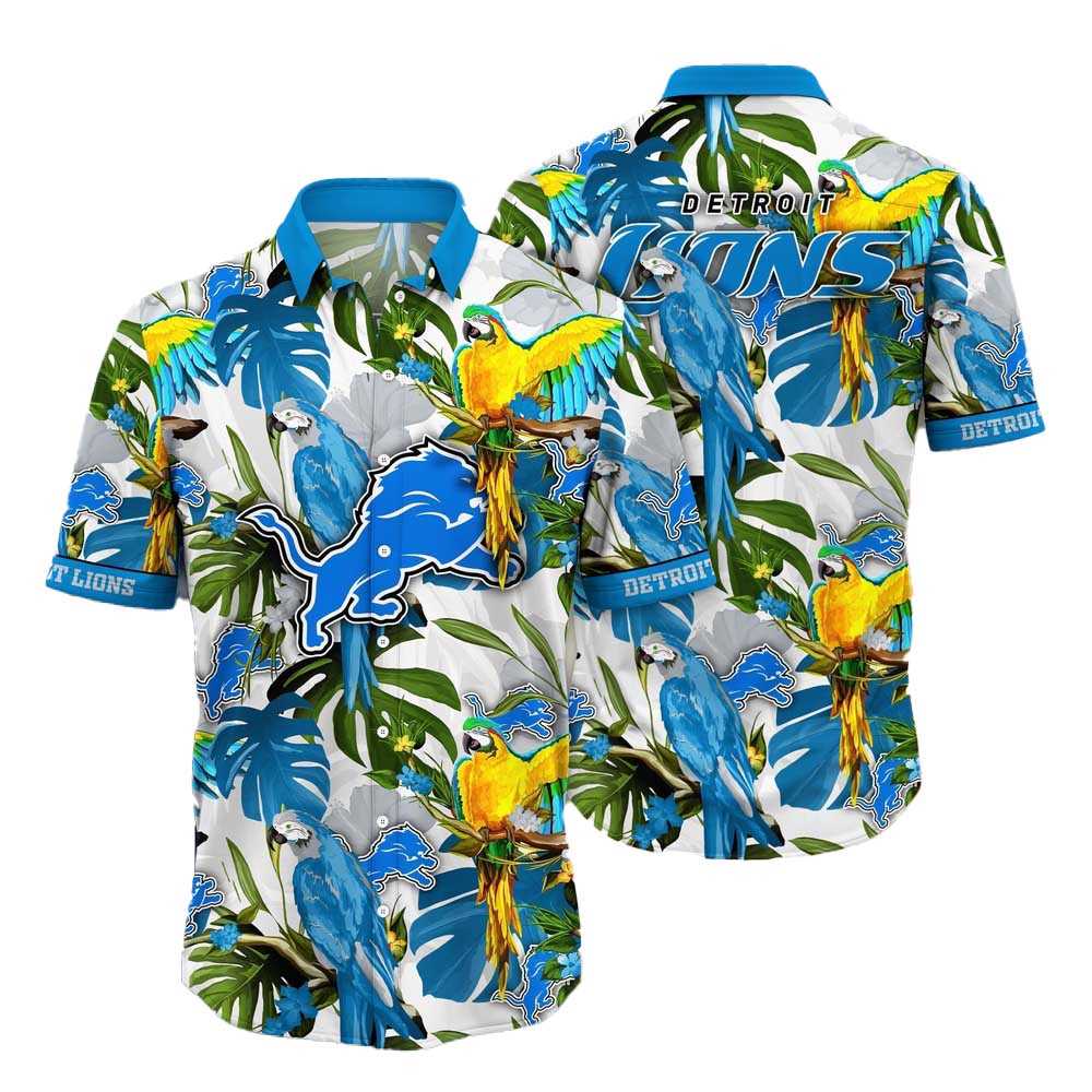 Denver Broncos Parrots Tropical Flower Hawaiian Shirt