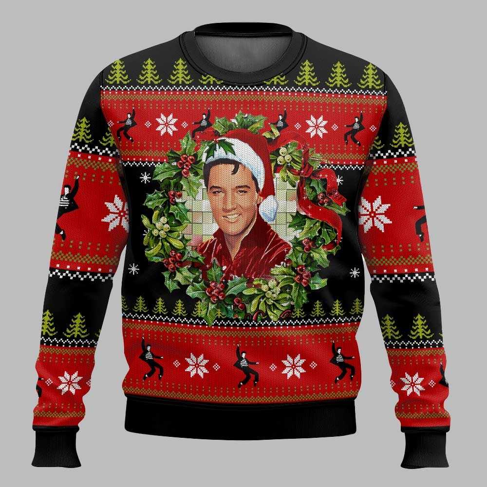 Elvis Presley Christmas Ugly Sweater Christmas Ugly Sweater