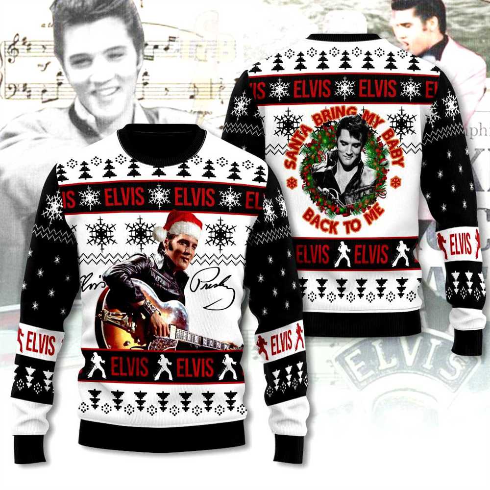 Elvis Tcb Merry Christmas Ugly Sweater